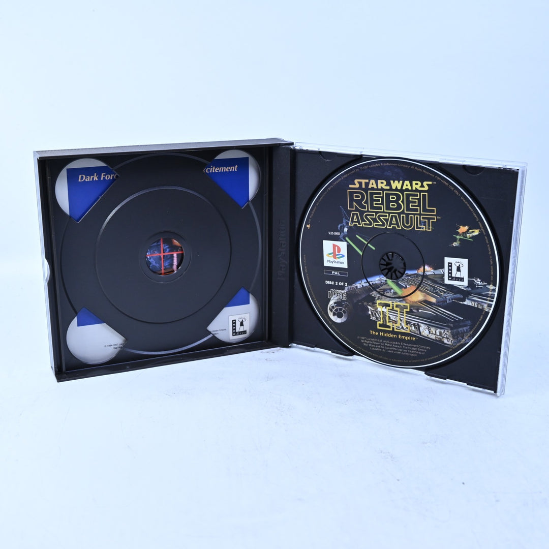 Star Wars: Rebel Assault II Hidden Empire - PS1 Game + Manual - PAL - MINT DISC!