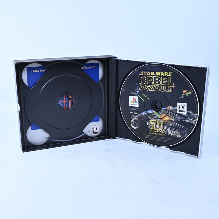Star Wars: Rebel Assault II Hidden Empire - PS1 Game + Manual - PAL - MINT DISC!