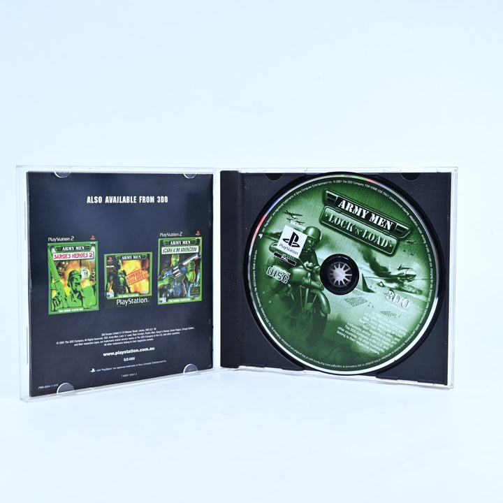 Army Men Lock 'N' Load - Sony Playstation 1 Game + Manual - PAL - MINT DISC!