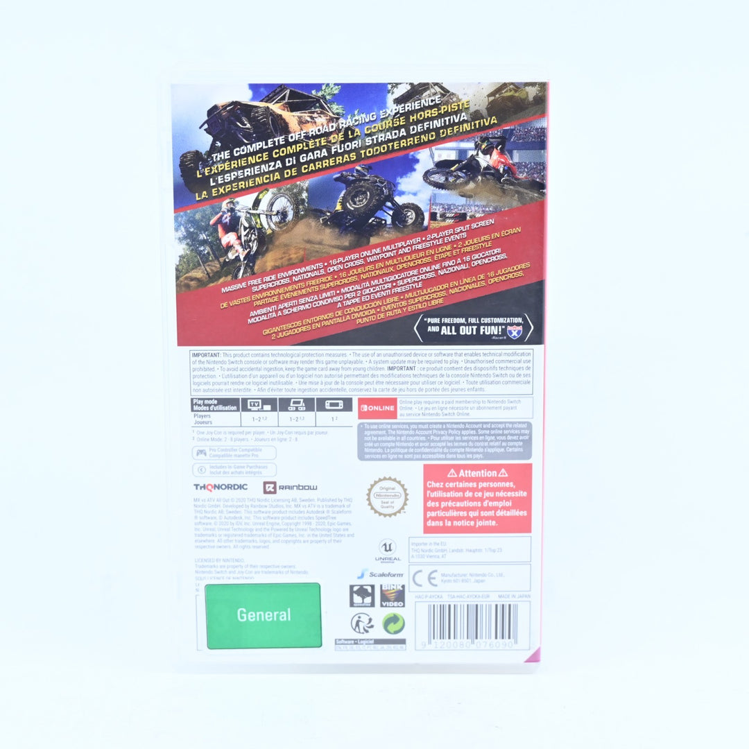 MX vs. ATV All Out- Nintendo Switch Game - FREE POST!