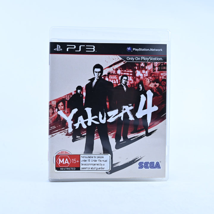 Yakuza 4 - Sony Playstation 3 / PS3 Game + Manual - MINT DISC!