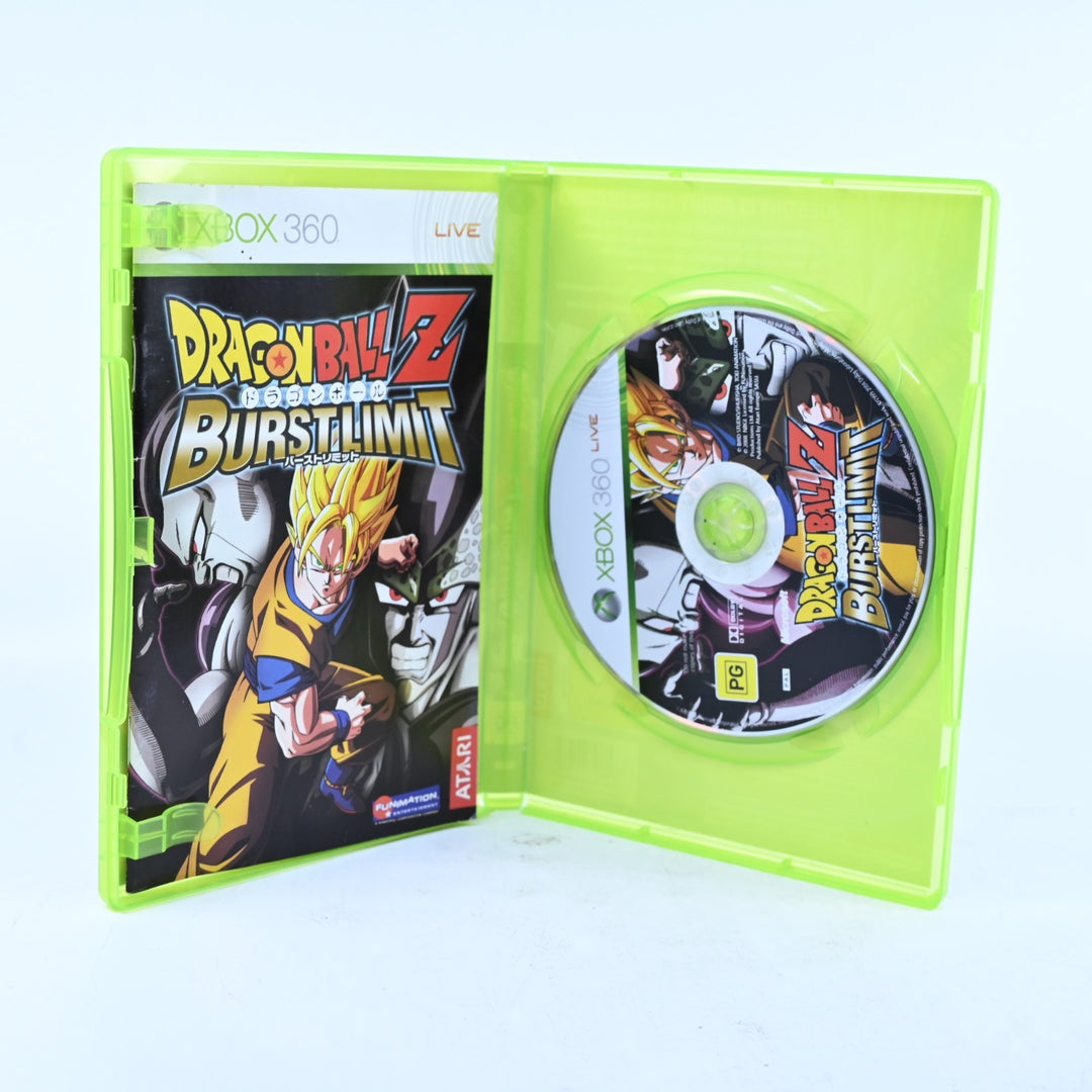 Dragon Ball Z Burst Limit - Xbox 360 Game + Manual - PAL - MINT DISC!