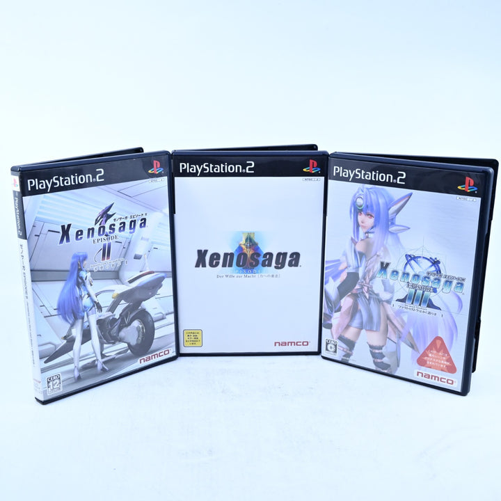 Xenosaga Episode I + II + III - Sony Playstation 2 / PS2 Game + Manual - NTSC-J
