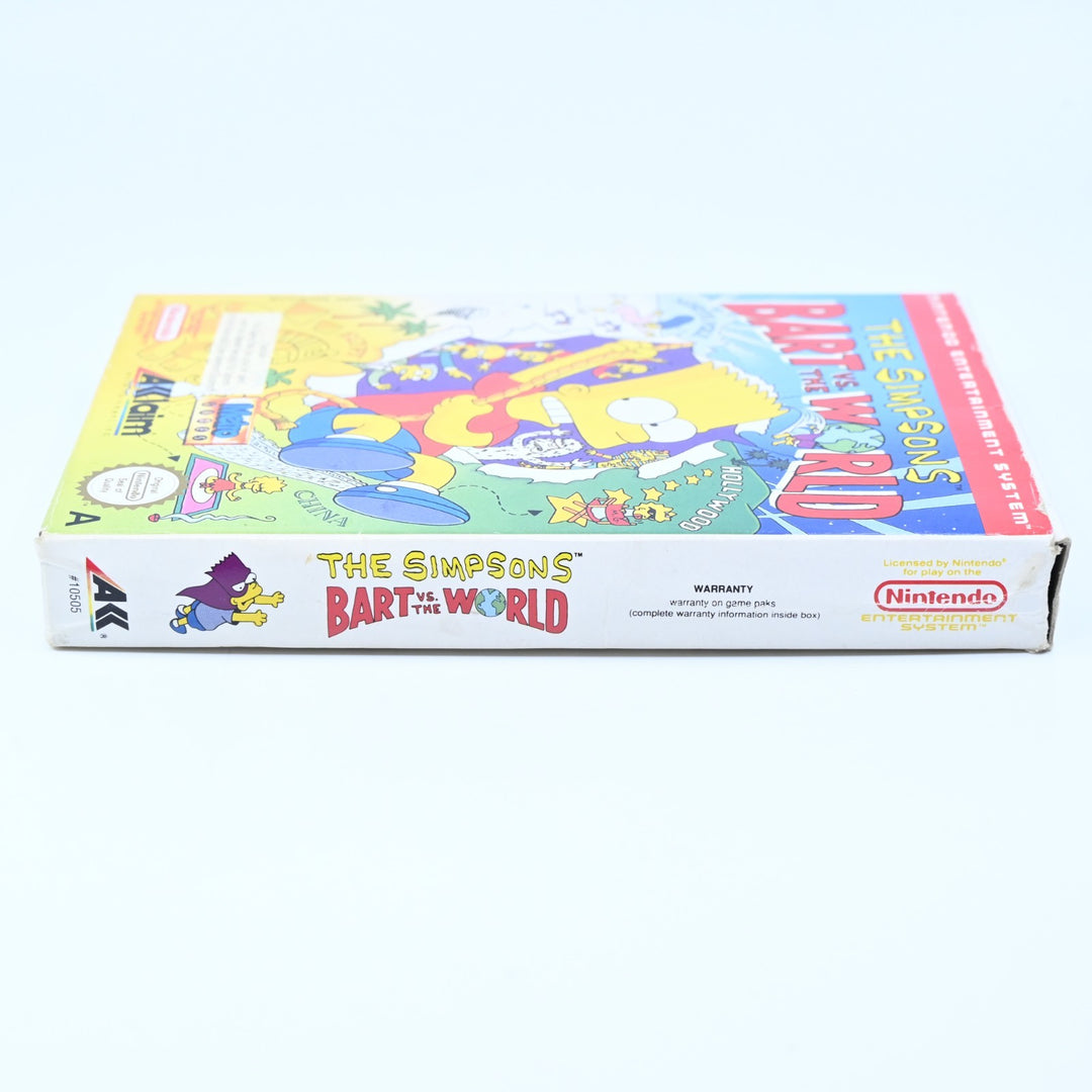 The Simpsons Bart Vs The World - NES Boxed Game - PAL - FREE POST!