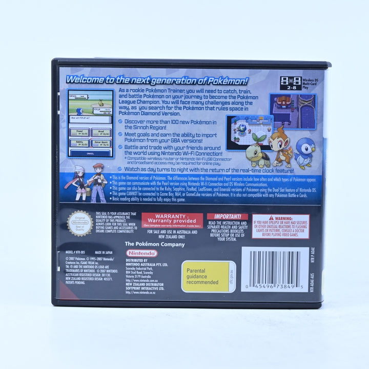 Pokemon Diamond Version - Nintendo DS Game - PAL + Manual - FREE POST!