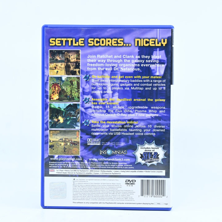 Ratchet & Clank 3: Up Your Arsenal - Sony Playstation 2 / PS2 Game + Manual