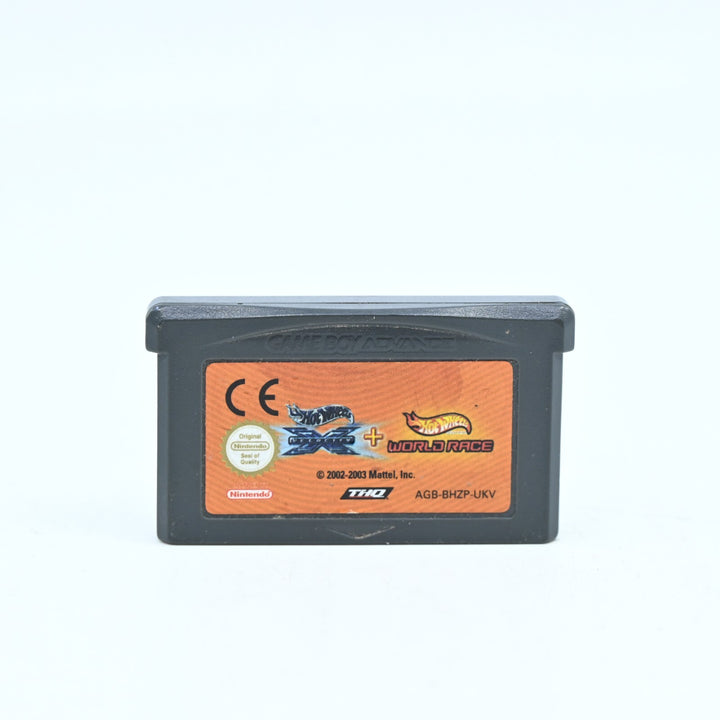 Hot Wheels X + Hot Wheels World Race - Nintendo Gameboy Advance / GBA Game - PAL