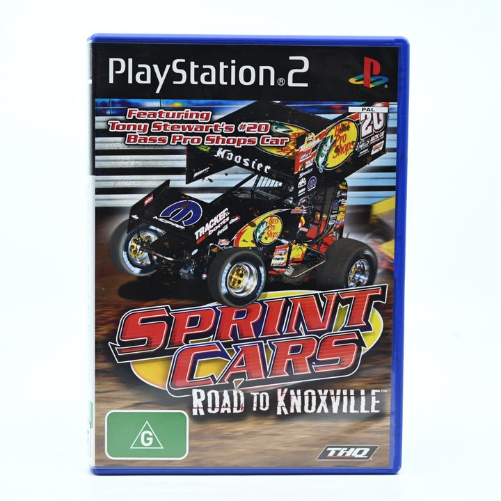 Sprint Cars Road to Knoxville - Sony Playstation 2 + Manual - PAL - FREE POST!