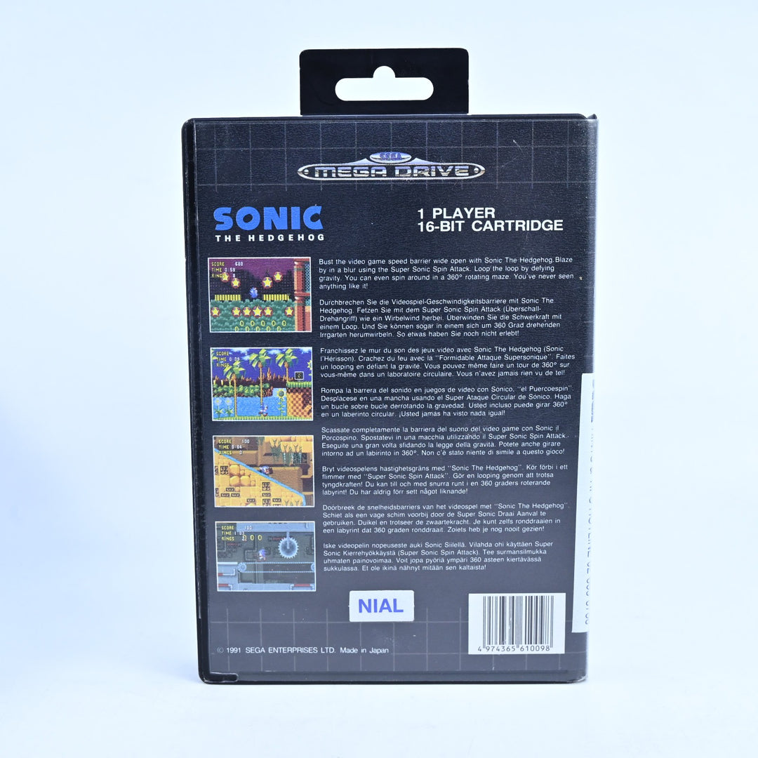 Sonic The Hedgehog - Sega Mega Drive Game + Manual - PAL - FREE POST!