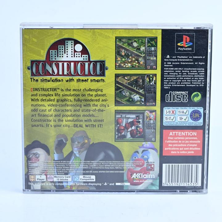 Constructor - Sony Playstation 1 / PS1 Game + Manual - PAL - MINT DISC!