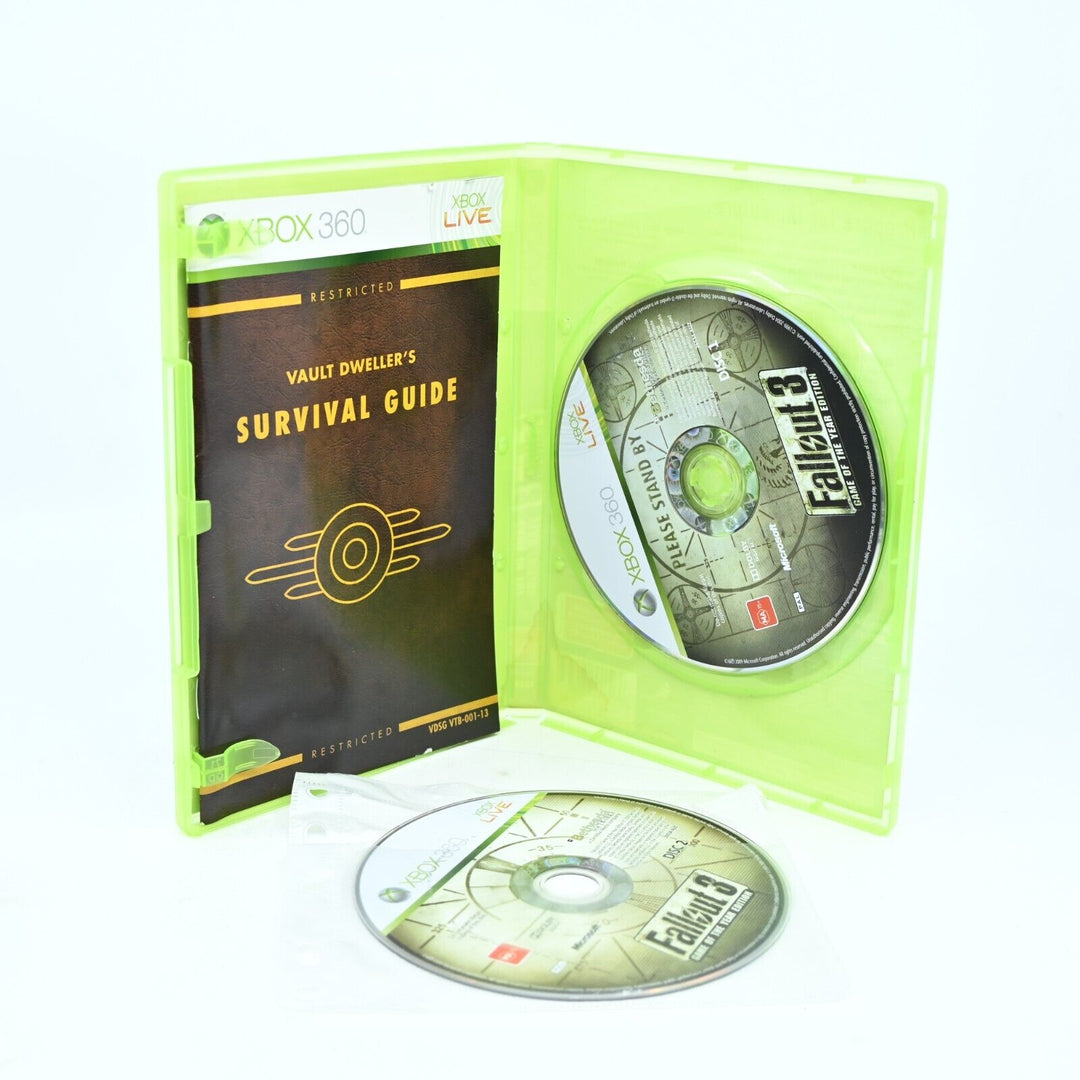 Fallout 3 - GOTY Edition - Xbox 360 Game + Manual - PAL - NEAR MINT DISCS!