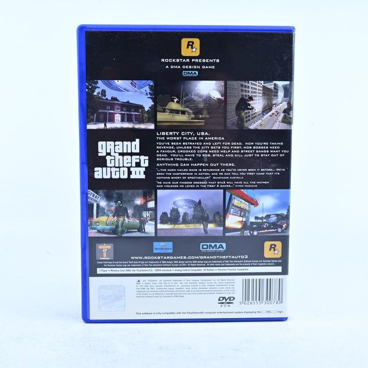 Grand Theft Auto III - Sony Playstation 2 / PS2 Game + Manual + Map - MINT DISC!