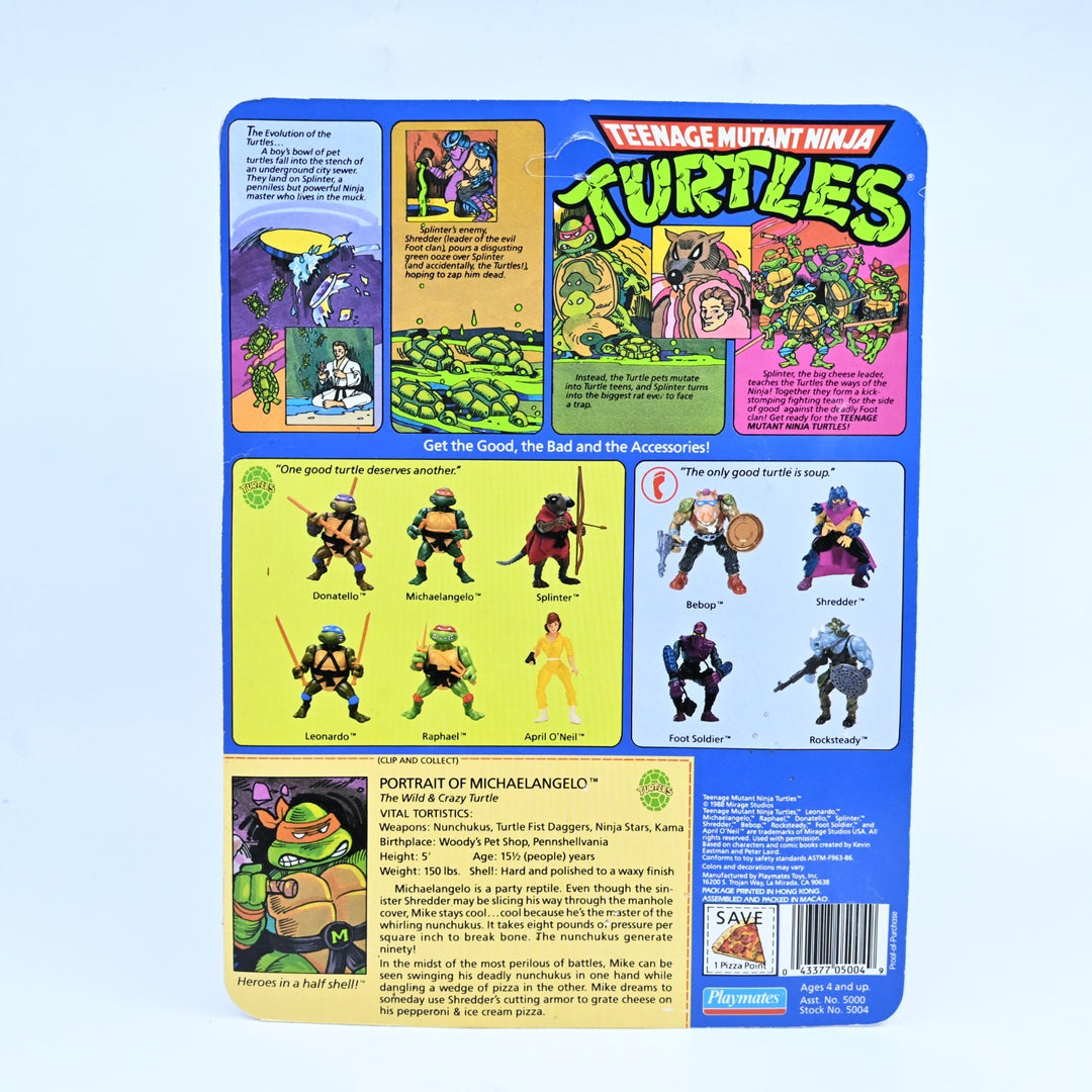 Michaelangelo - Teenage Mutant Ninja Turtles / TMNT Playmates 1980's Figure Toy
