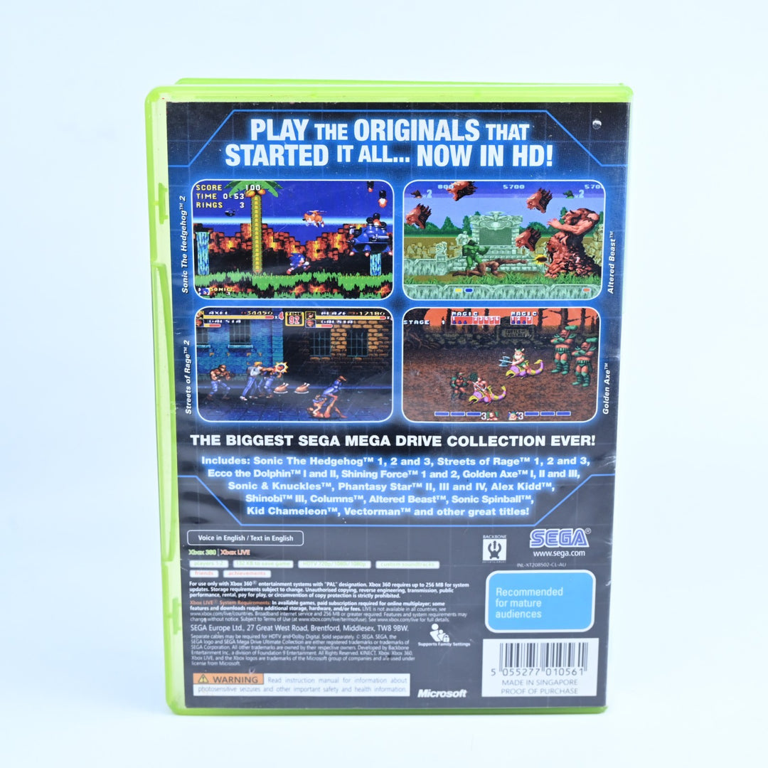 Sega Mega Drive Ultimate Collection - Xbox 360 Game + Manual - PAL - MINT DISC!
