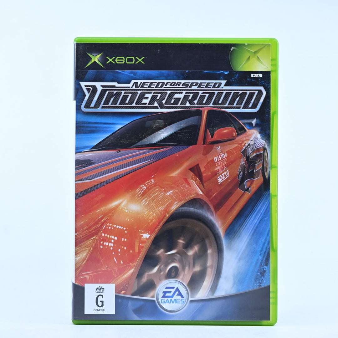 Need for Speed Underground - Original Xbox Game + Manual - PAL - MINT DISC!