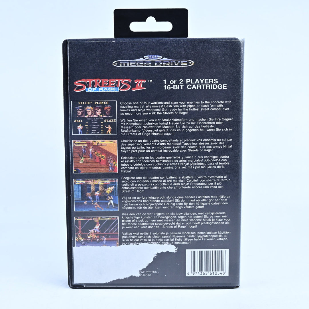 Streets of Rage II - Sega Mega Drive Game + Manual - PAL - FREE POST!