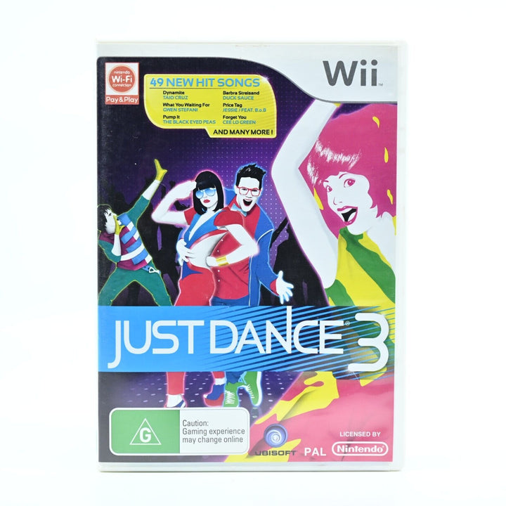 Just Dance 3 - Nintendo Wii Game + Manual - PAL - FREE POST!