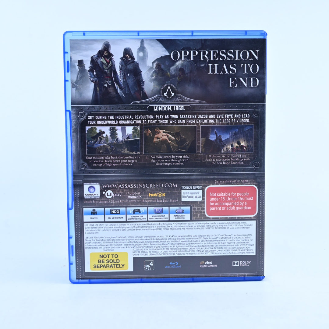 Assassin's Creed Syndicate The Rooks Edition - Sony Playstation 4 / PS4 Game