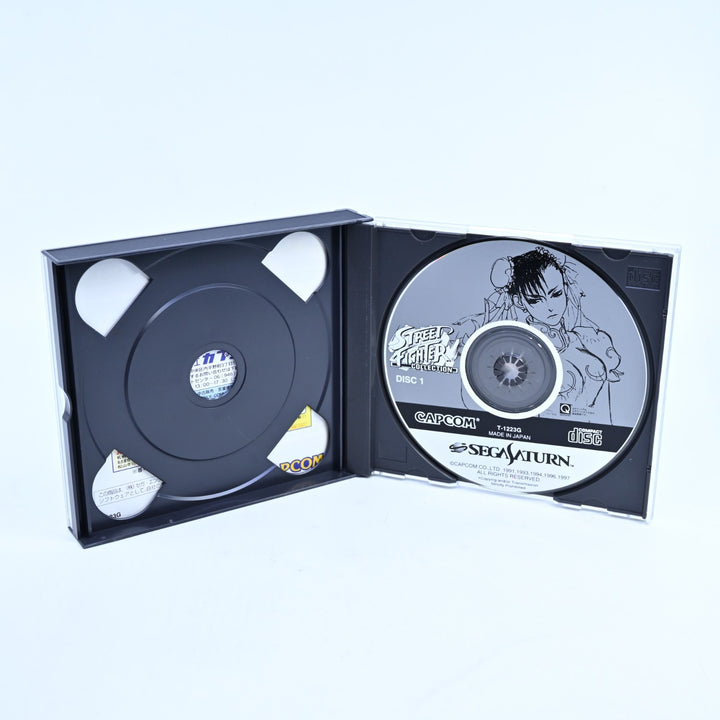 Street Fighter Collection - Sega Saturn Game + Manual - NTSC-J - MINT DISC!