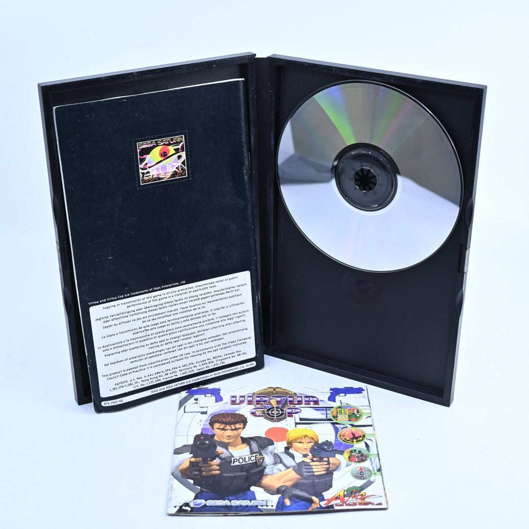 Virtua Cop - Sega Saturn Game + Manual - PAL - MINT DISC!