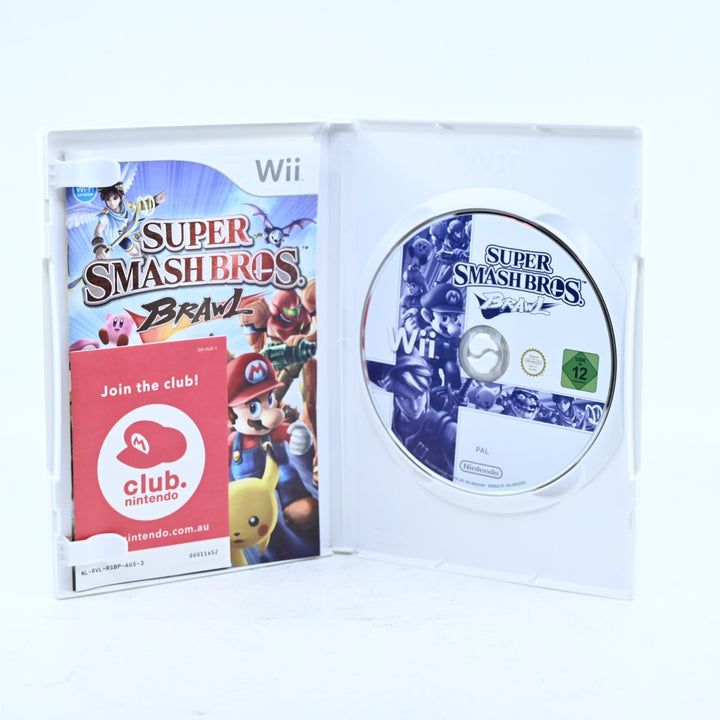Super Smash Bros. Brawl - Nintendo Wii Game + Manual - PAL - MINT DISC!
