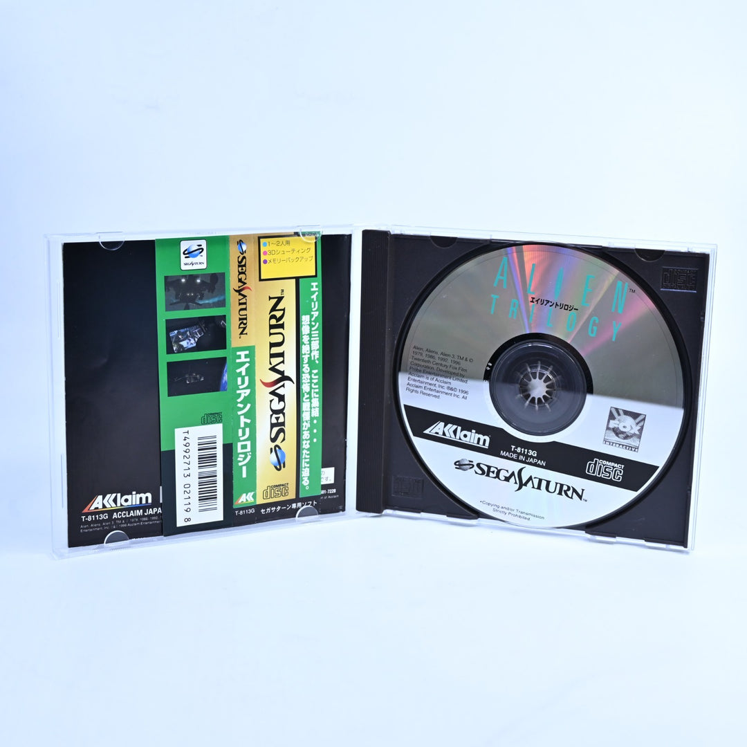 Alien Trilogy - Sega Saturn Game + Manual - NTSC-J - T-8113G - MINT DISC!