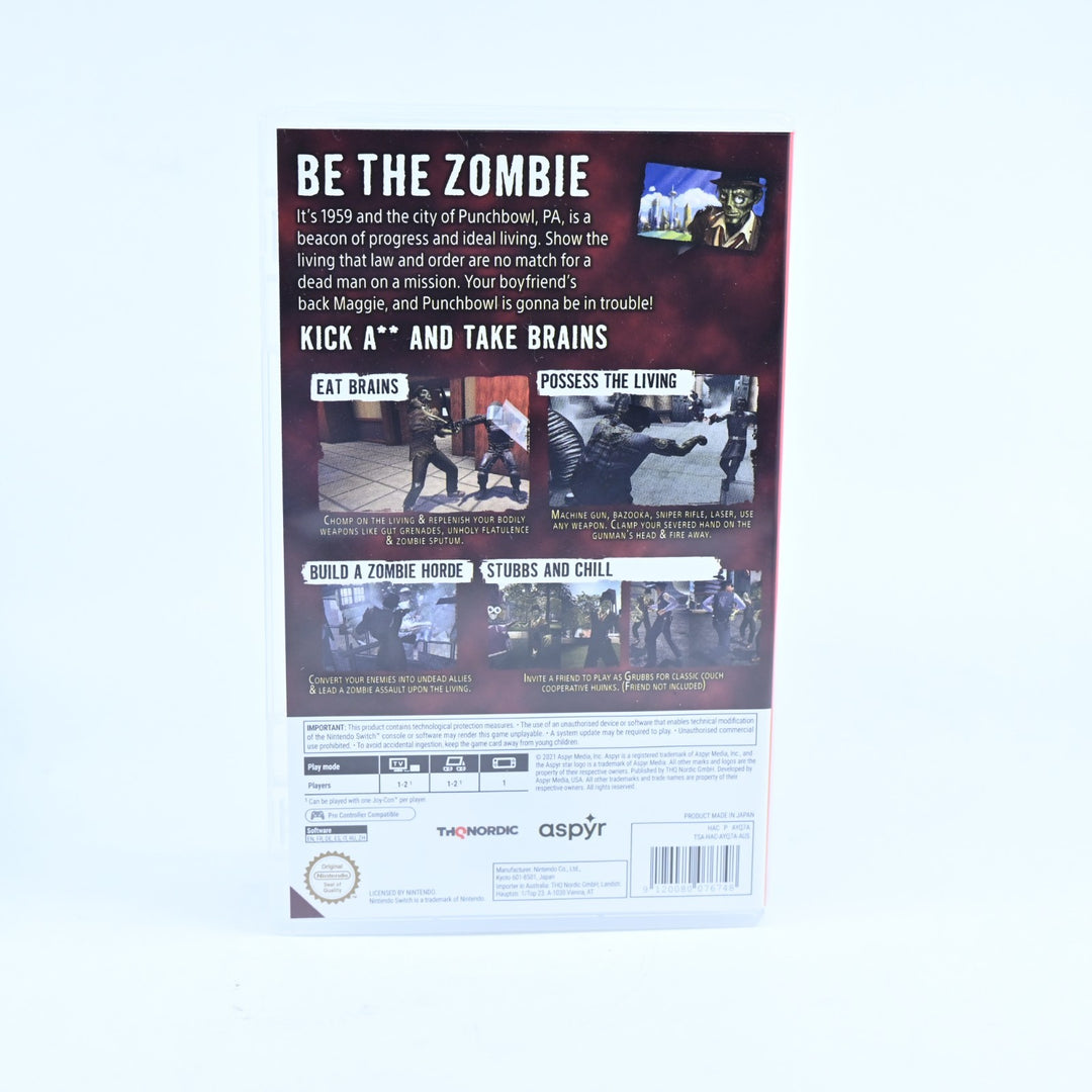 Stubbs The Zombie: In Rebel Without a Pulse - Nintendo Switch Game - FREE POST!