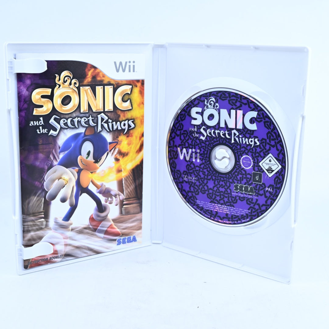Sonic and the Secret Rings - Nintendo Wii Game + Manual - PAL - MINT DISC!
