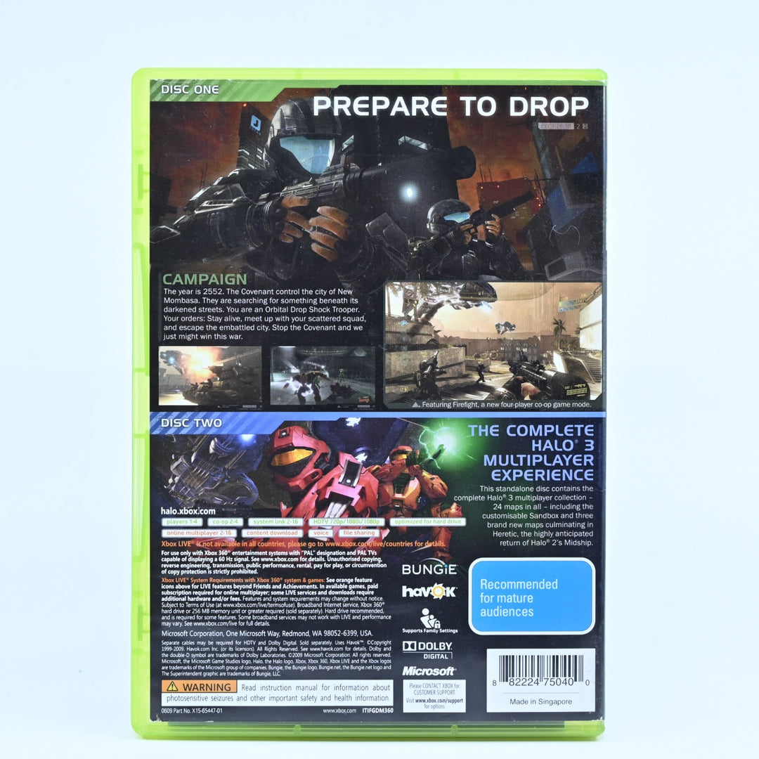 Halo 3 ODST - Xbox 360 Game + Manual - PAL - MINT DISC!