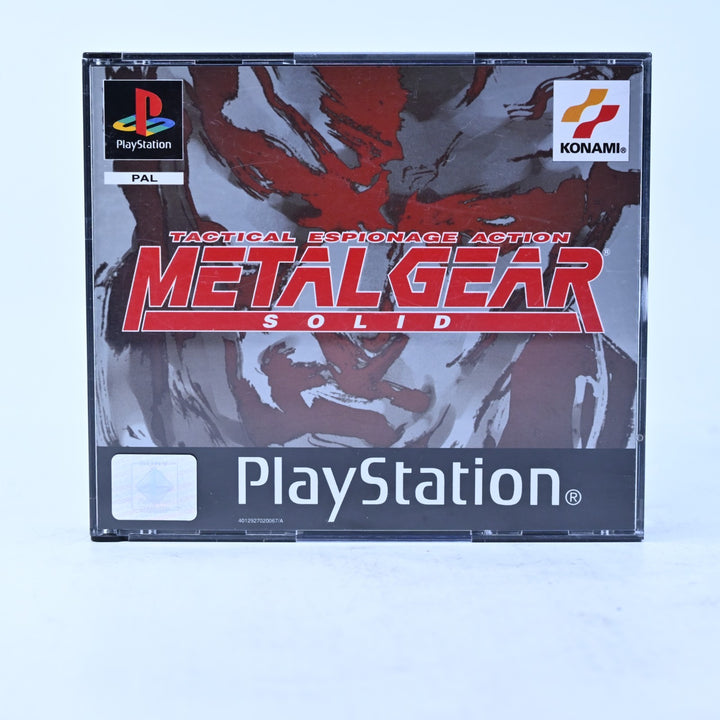 Metal Gear Solid - Sony Playstation 1 / PS1 Game + Manual - PAL - MINT DISC!