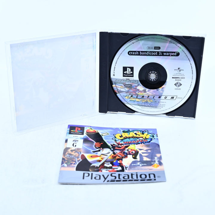 Crash Bandicoot 3: Warped - Sony Playstation 1 / PS1 Game + Manual - PAL