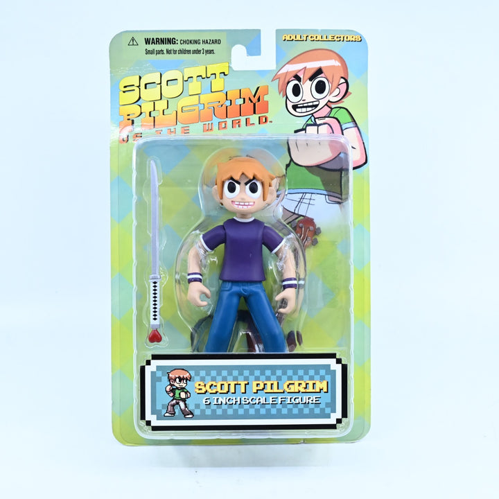 SEALED! Scott Pilgrim 6 Inch Scale Figure - With Guitar & Sword - Action Figure