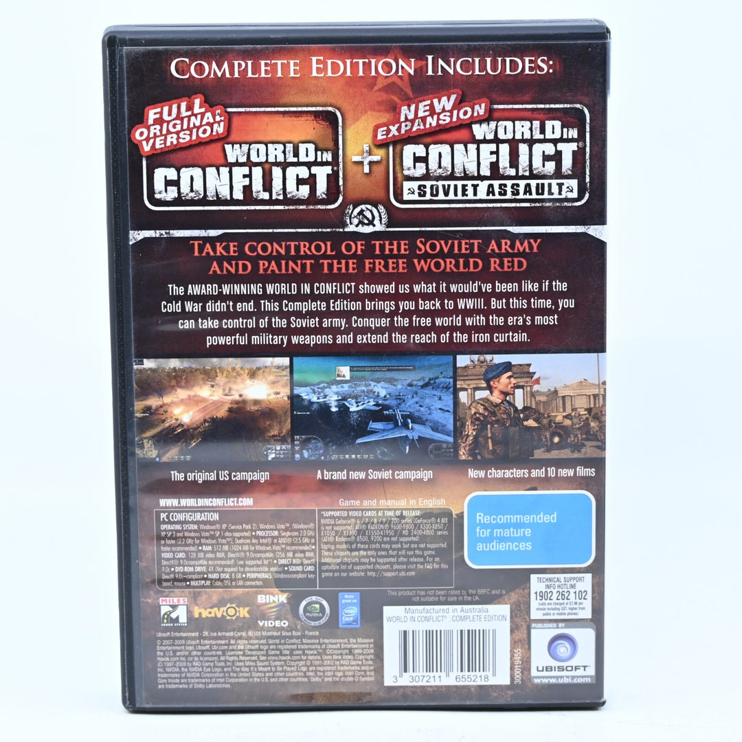 World In Conflict - PC / Other Game - MINT DISC + FREE POST!