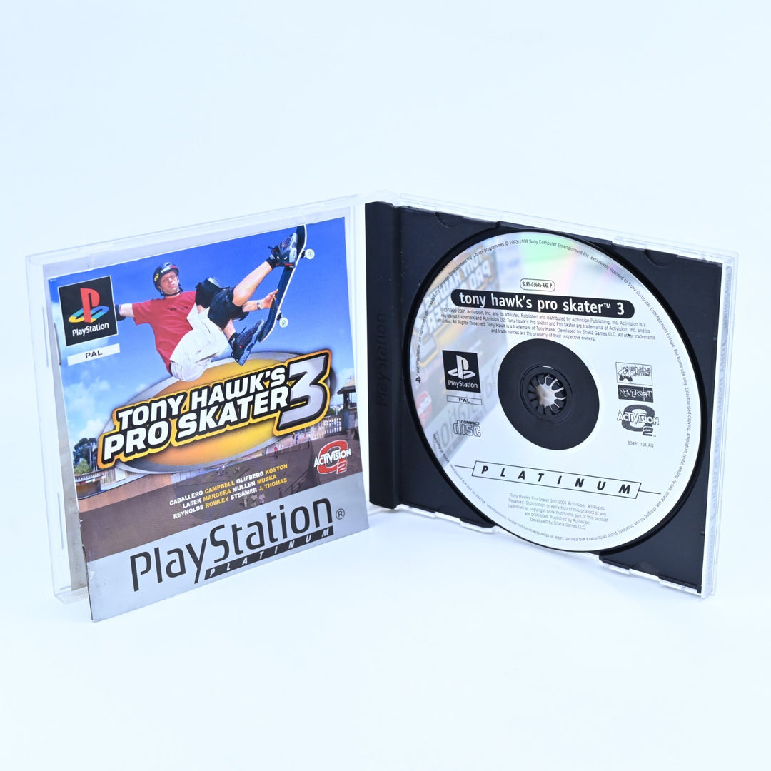 Tony Hawk's Pro Skater 3 - Sony Playstation 1 / PS1 Game + Manual - MINT DISC!