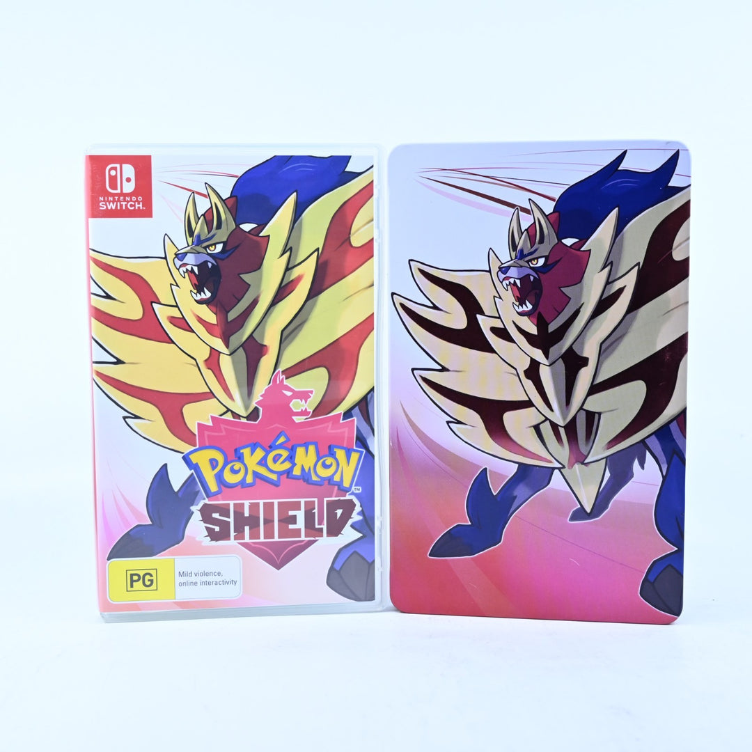 Pokemon Shield - Nintendo Switch Game + Steelbook - FREE POST!