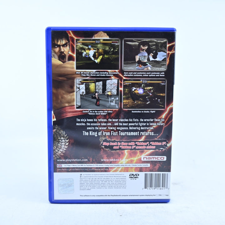 Tekken 5 - Sony Playstation 2 / PS2 Game + Manual - PAL - MINT DISC!