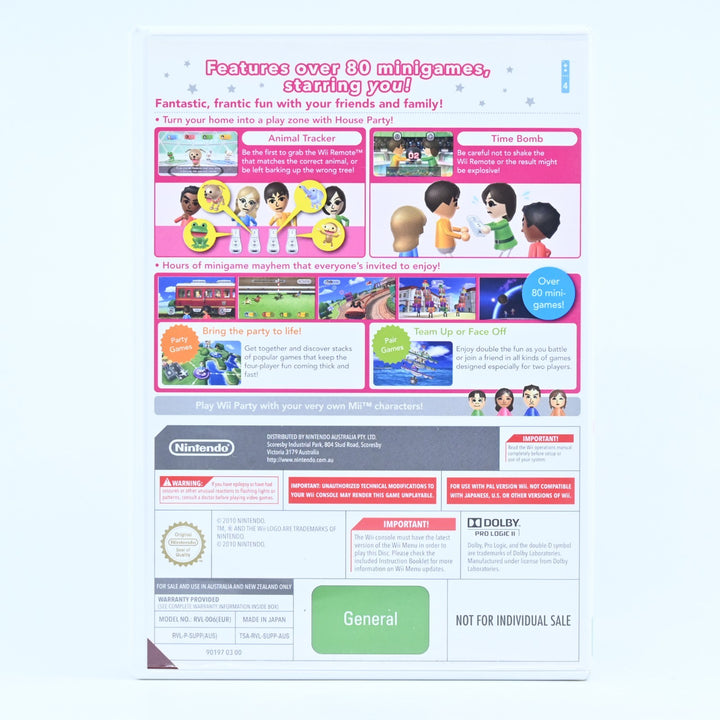 Wii Party - Nintendo Wii Game + Manual - PAL - MINT DISC!