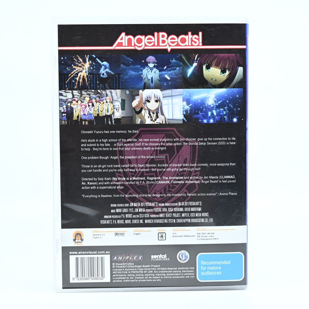 Angel Beats! - Region 4 - DVD - FREE POST! Anime AUS