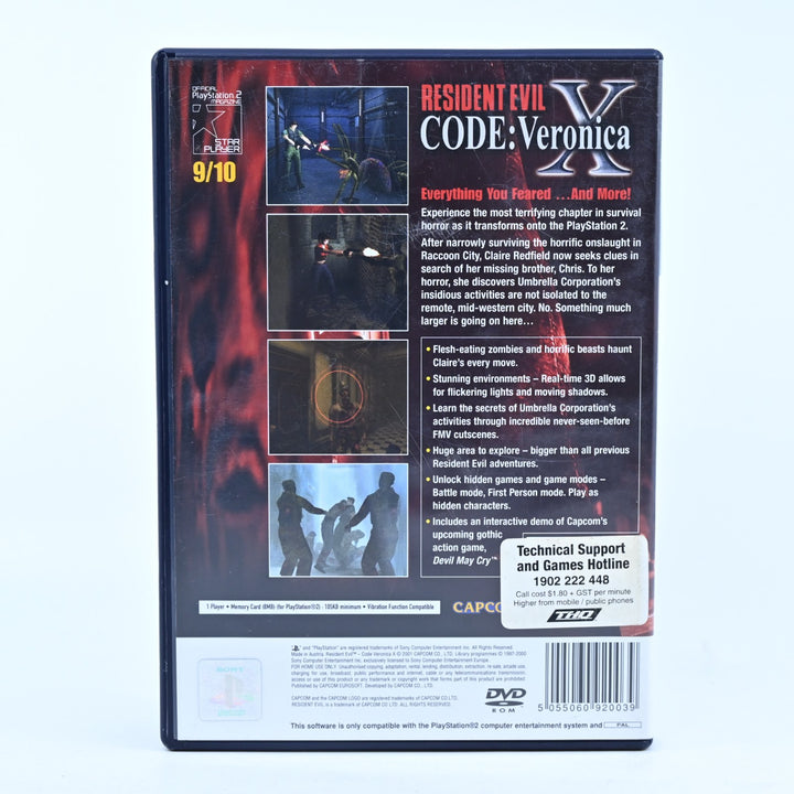 Resident Evil CODE: Veronica X - PS2 Game + Manual + DMC Demo - PAL - MINT DISC!