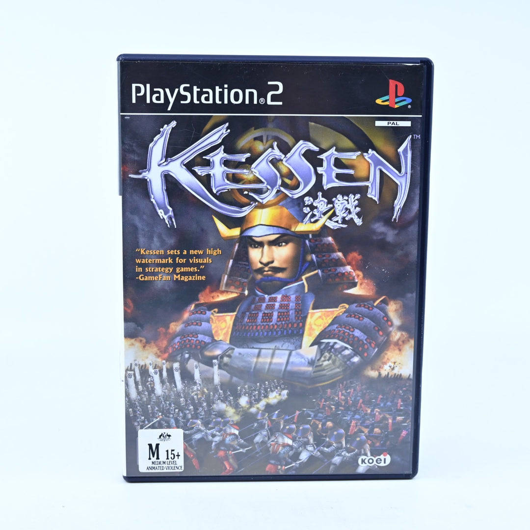 Kessen - Sony Playstation 2 / PS2 Game + Manual - PAL - MINT DISC!