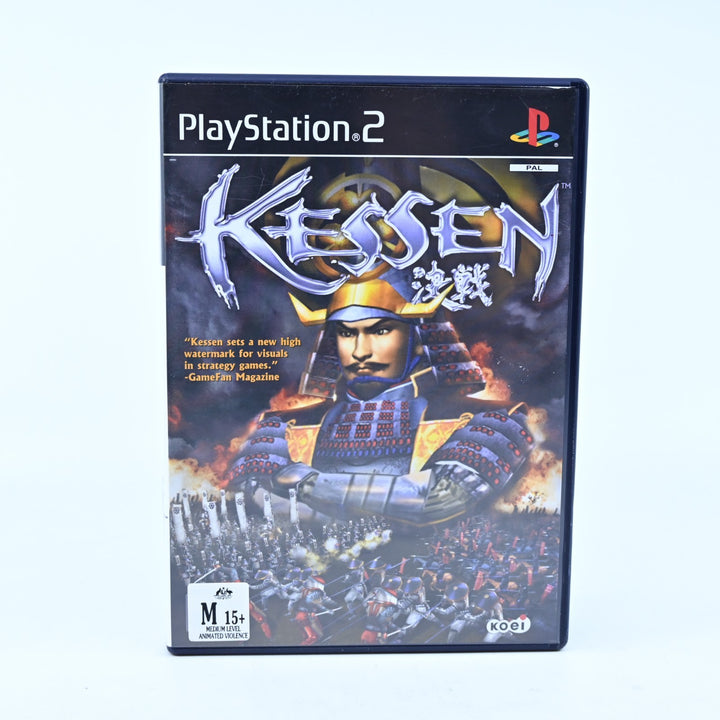 Kessen - Sony Playstation 2 / PS2 Game + Manual - PAL - MINT DISC!