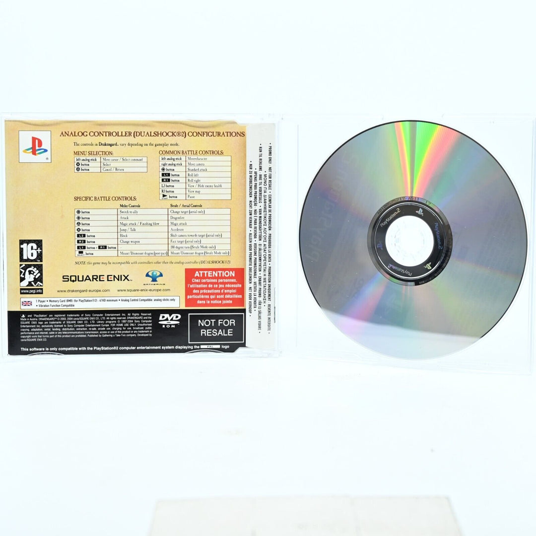 Drakengard Promo Disk - Sony Playstation 2 / PS2 Game + Manual - PAL - MINT DISC