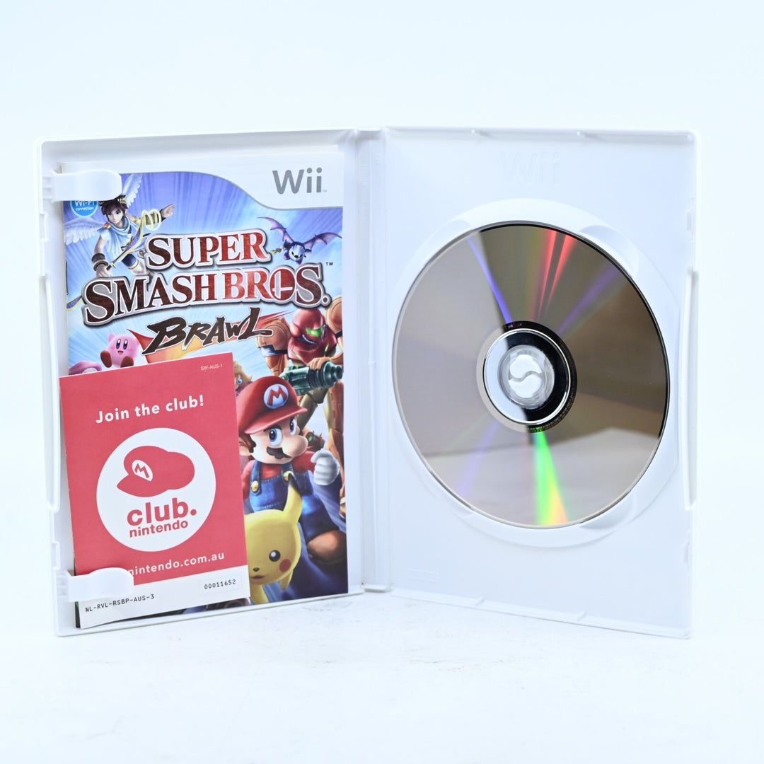 Super Smash Bros. Brawl - Nintendo Wii Game + Manual - PAL - MINT DISC!