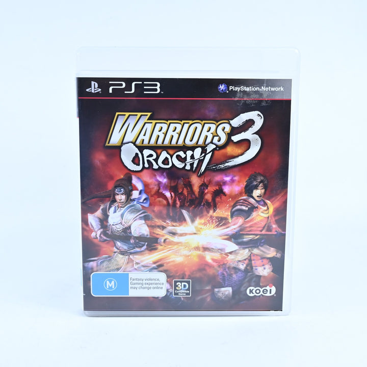 Warriors Orochi 3 - Sony Playstation 3 / PS3 Game + Manual - MINT DISC!