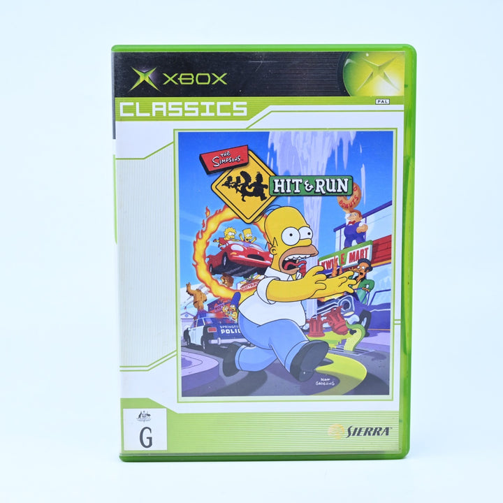 The Simpsons Hit & Run - Original Xbox Game + Manual - PAL - MINT DISC!