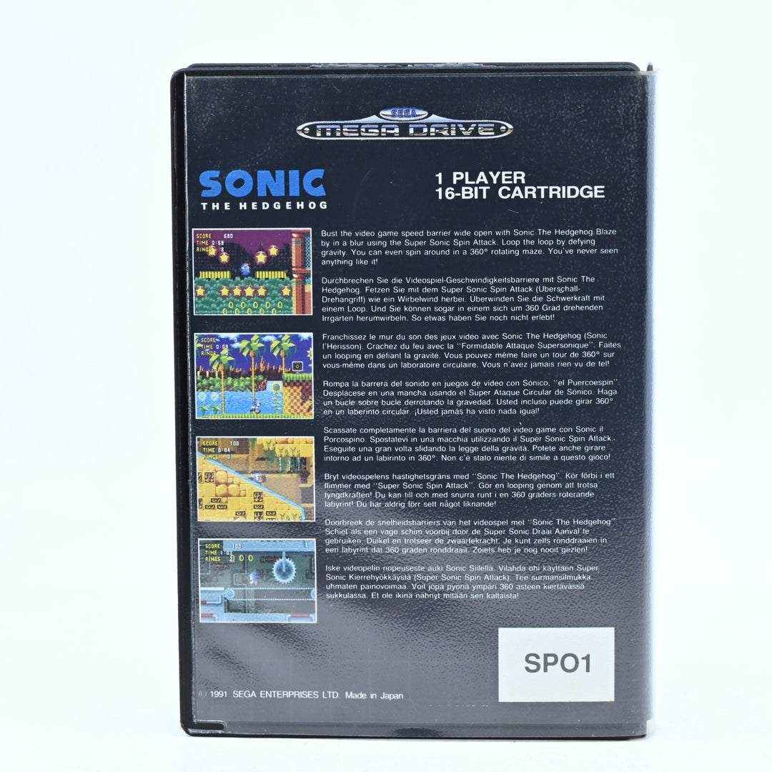 Sonic the Hedgehog - No Manual - Sega Master System Game - PAL - FREE POST!