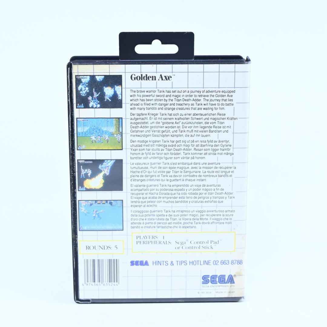 Golden Axe - Sega Master System Game + Manual - PAL - FREE POST!