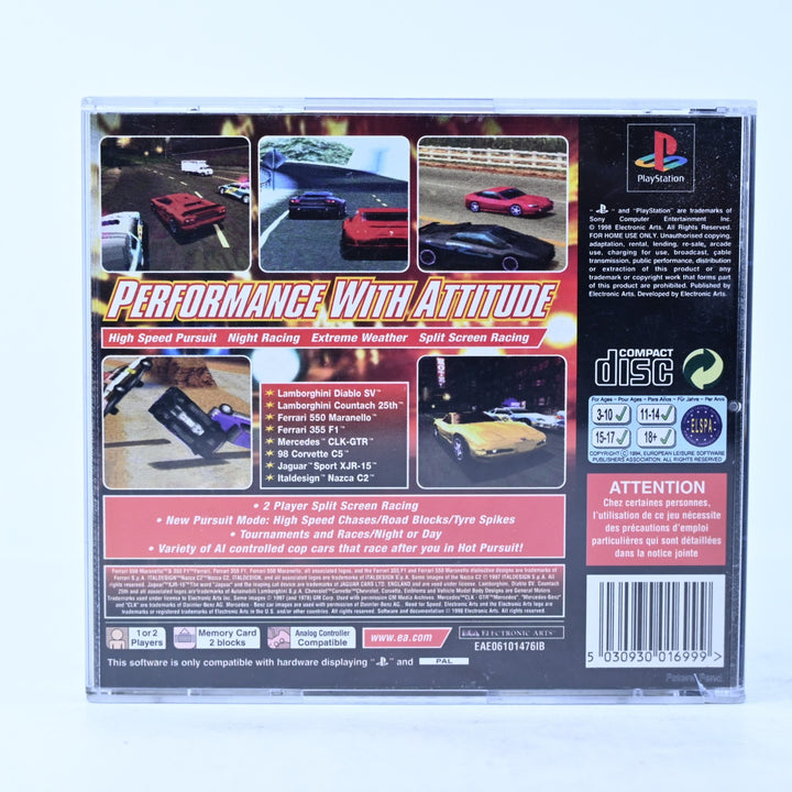 Need for Speed III: Hot Pursuit - Sony Playstation 1 / PS1 Game + Manual - PAL