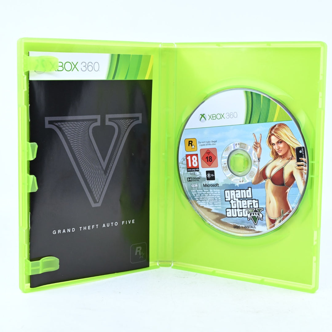 Grand Theft Auto V 5 - Xbox 360 Game + Manual - PAL - NEAR MINT DISC!