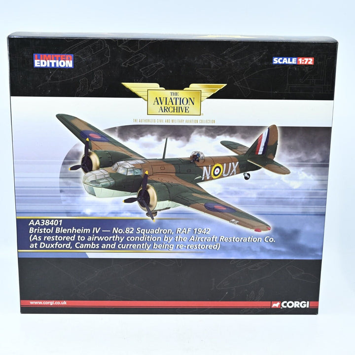 Corgi Aviation 1:72 Bristol Blenheim IV No.82 SQN RAF 1942 AA38401 - Plane